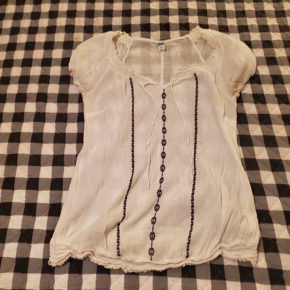 Old Navy Medium Maternity White Blouse